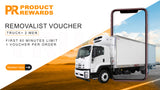 TRUCK + 2 MEN SHIPPING VOUCHER - FREE with purchase $1000+ WITH VOUCHER/S
