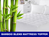 BAMBOO BLEND (AUSTRALIAN MADE) FULLY FITTED MATTRESS TOPPER - FREE with purchase $450+ WITH VOUCHER/S